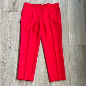 Maje Bright Red Cropped Pants